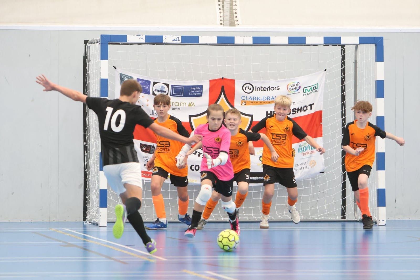 COPFC player focused during futsal play