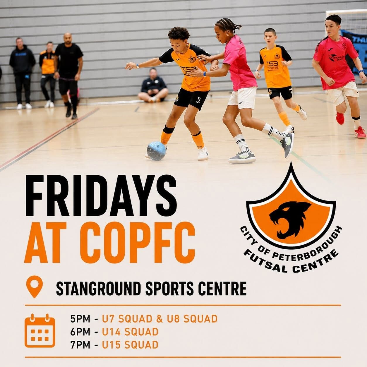 U7 Squad and U8 Squad COPFC session information