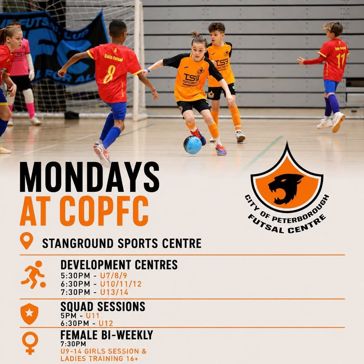 Development Centre U7/8/9 COPFC session information