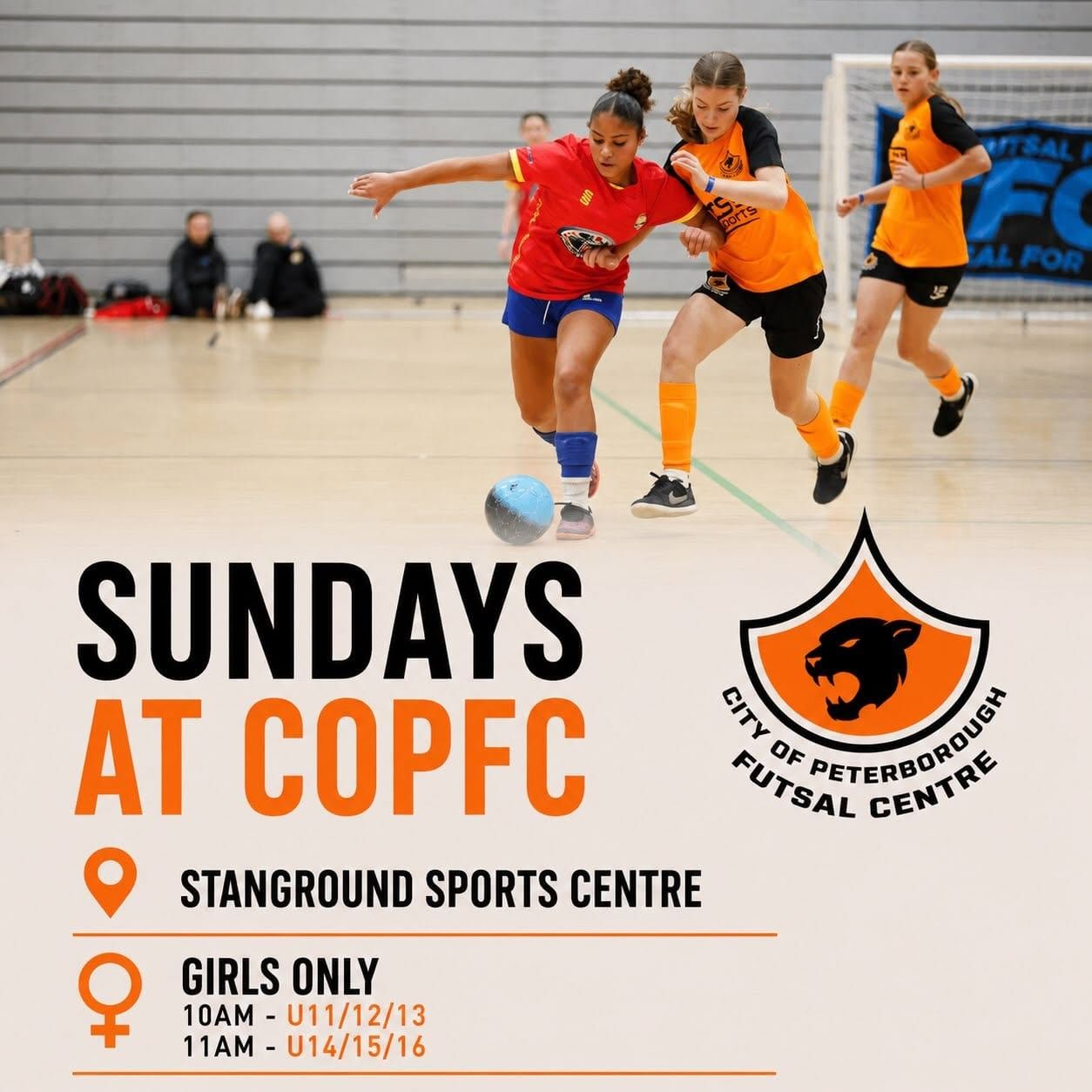 Girls Only U11/12/13 COPFC session information